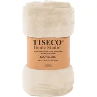 Tiseco Home Studio - Deken COSY DELUX - microflannel - 280 g/m² - 240x220 cm - Ivoor