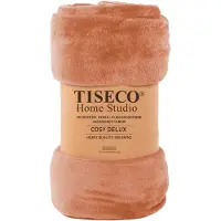 Tiseco Home Studio - Deken COSY DELUX - microflannel - 280 g/m² - 180x220 cm - Clay