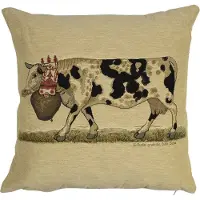 Mars & More gobelin kussen almabtrieb koebel spikkel 45x45cm