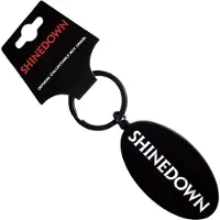 Rock Off Shinedown - Text Logo Sleutelhanger - Zwart