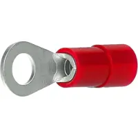 Intercable Q-serie DIN geïsoleerde kabelschoen ring recht 0,5-1 mm² M10 vertind - rood per 100 stuks (ICIQ110)