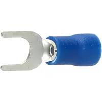 Cimco geïsoleerde vorkkabelschoen vertind 1,5-2,5mm² M6 - blauw per 100 stuks (180148)