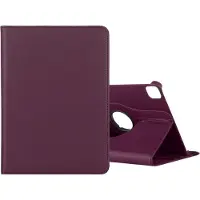 Rico Vitello Hoesje Geschikt voor Apple iPad pro 12.9 inch (2020) 360° Draaibare Wallet case /flipcase stand/ hardcover achterzijde/ kleur Paars