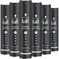 Schwarzkopf Taft Power Invisible haarspray - voordeelverpakking - 6 x 250 ml