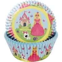 House of Marie Cupcake Vormpjes - Prinses - pk/50 - Baking Cups voor Muffins en Cupcakes