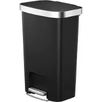 EKO - Hana 1 Pedaalemmer 2x25 liter - Plastic - zwart - Prullenbak