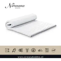 Nirwana bedden Topdekmatras - Topper 210x210 - NASA traagschuim - Tencel - 12 cm dik
