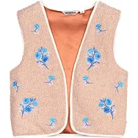 Moodstreet Meisjes Blazers Gilet Vajen - Ecru - Maat 86/104