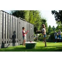 Intergard Hout beton schutting volledig antraciet 200x190cm (per set)
