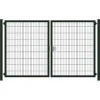 Intergard Metalen Tuinpoort dubbelstaafmatten dubbel 203cm hoog en 300cm breed
