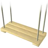 Intergard Houten schommel voor speeltoestellen 44x19cm 225cm