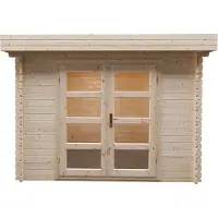 Intergard Houten tuinhuisje Modern platdak 300x250cm / 28mm