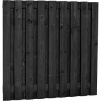 Intergard Zwarte schutting grenen 180x180cm
