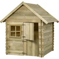 Intergard Houten speelhuisje grenen Lodewijk met vloer 150x124x160cm