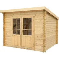 Intergard Houten tuinhuis Heywood 300x300 cm – 28 mm Scandinavisch vuren