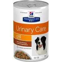 Hill's Pet Nutrition C/D Multicare Urinary Care stoofpotje voor hond met kip & groenten blik 2 trays (24 x 354 g)