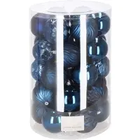 Springos Kerstballen | 30 Stuks | 8 cm | Marineblauw