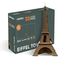 Cartonic -Eiffeltoren-3D puzzel- DIY- Frankijk- Parijs- Kinderen en volwassenen- puzzel