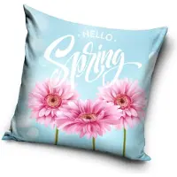 Spring Gerbera Bloem Kussenhoes 40x40 cm - Dubbelzijdig Ontwerp
