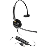 Poly HP Poly EncorePro 515 USB-A mono hoofdtelefoon, bedraad, bellen/muziek, 55 g, hoofdtelefoon, zwart (Bedraad, USB-A), Kantoorheadset, Zwart