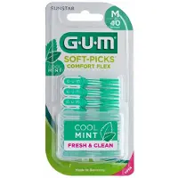 Gum 3x Soft-Picks Comfort Flex Mint Medium 40 stuks