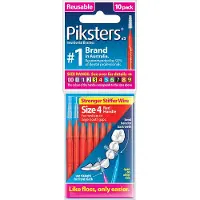 Piksters Ragers Size 4 Rood - 10 Stuks