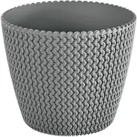 Prosperplast Bloempot - lichtgrijs - buiten - D30 x H25cm - kunststof - Plantenpotten