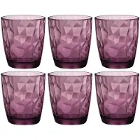 Bormioli Rocco Tumbler Diamond Paars 300 ml (Set van 6)