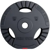Gorilla Sports Olympische Halterschijf 15 kg Gripper Kunststof 50/51 MM