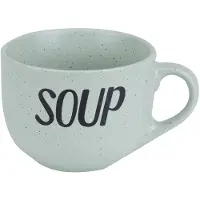 Cosy & Trendy Soepbekers/soepkommen - groen - 11 cm - 510 ml - Kommetjes