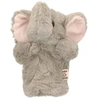 Nature Planet Handpop / knuffel olifant pluche 22 cm - Handpoppen