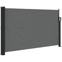 vidaXL Uitschuifbaar zijluifel antraciet 120x500 cm