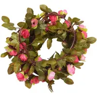 vidaXL Bloemenslingers 6 st 215 cm rozenroze