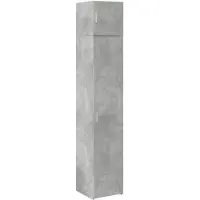 vidaXL Opbergkast smal 40x42,5x225 cm bewerkt hout betongrijs