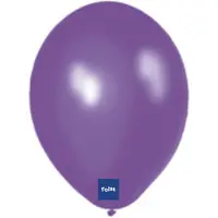 Folat ballonnen metallic 30 cm latex paars 100 stuks