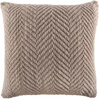 Tiseco - Kussen (gevuld) RENEE - Gebreide look - 45x45 cm, taupe