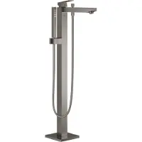 GROHE Badmengkraan Eurocube Freestander Hard Graphite Geborsteld