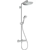 Hansgrohe Croma Select S opbouw regendouche met thermostaat en 28cm hoofddouche chroom