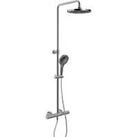 Blaufoss Onos 250 thermostatische kraan regendoucheset Glanzend Chroom