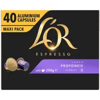 L'OR 5x Espresso Koffiecups Profondo 40 stuks