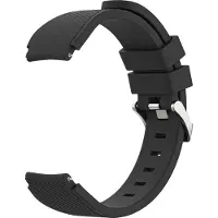 IMoshion Flexibel Siliconen bandje - Universeel 20 mm aansluiting - Zwart