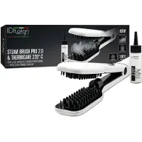 Italian Design Steam Brush Pro 2.0 & Thermicare Stijltang | wit