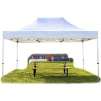 TOOLPORT 3x4,5 m Easy up partytent, PROFESSIONAL alu 40mm, wit