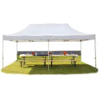 TOOLPORT 4x8 m Easy up partytent, PROFESSIONAL alu 50 mm, wit