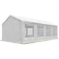 TOOLPORT Partytent 4x8 m Paviljoen sterk PVC 600 N Zeil waterdicht en snel op te zetten