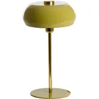 Light & Living Tafellamp Surin Ø 26cm Glans Olijf Groen Met Goud