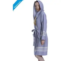 Lalay Hamam badjas Sun lila van Lalay - korte badjas met capuchon (maat S t/m XXL) (10+ kleuren)
