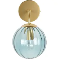 Beliani BOOMI - Muurlamp-Blauw-Glas
