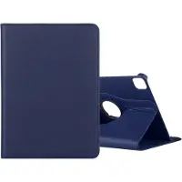 Rico Vitello Hoesje geschikt voor Apple iPad pro 12.9 inch (2020) 360° Draaibare Wallet case /flipcase stand/ hardcover achterzijde/ kleur Donkerblauw