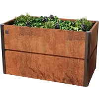 PRIMEYARD 150 x 85 x 77 cm Design moestuinbak Nele, cortenstaal, roest look